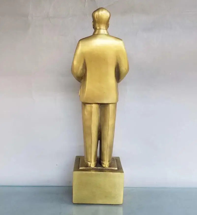 China brass seiko great leader Chairman Mao crafts statue