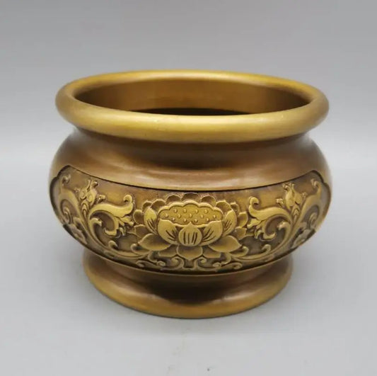 China brass seiko lotus tank crafts statue