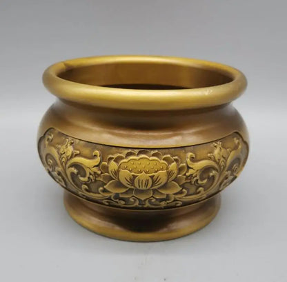 China brass seiko lotus tank crafts statue