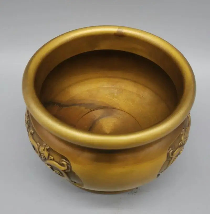 China brass seiko lotus tank crafts statue