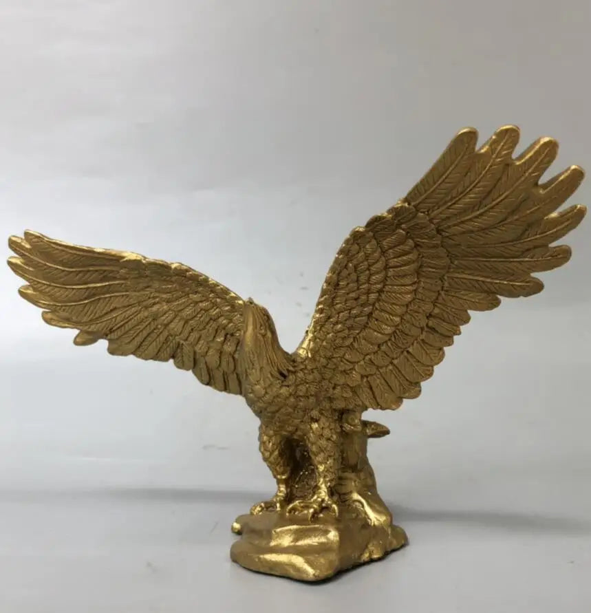 China brass seiko male eagle Spread wings crafts statue