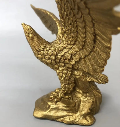 China brass seiko male eagle Spread wings crafts statue