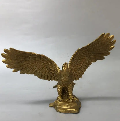 China brass seiko male eagle Spread wings crafts statue
