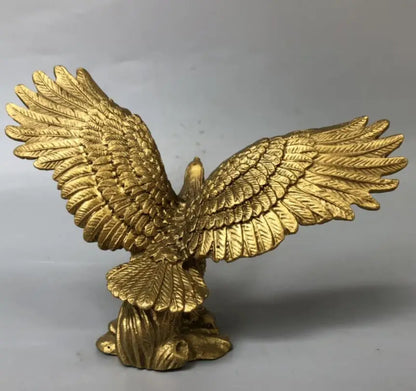 China brass seiko male eagle Spread wings crafts statue