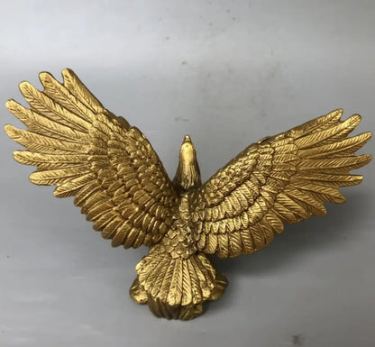 China brass seiko male eagle Spread wings crafts statue