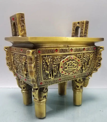 China brass seiko seiko four Fong Incense burner crafts statue