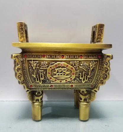 China brass seiko seiko four Fong Incense burner crafts statue