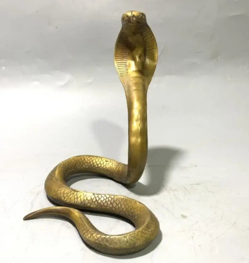 China brass seiko snake crafts statue