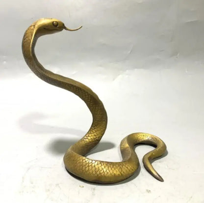 China brass seiko snake crafts statue