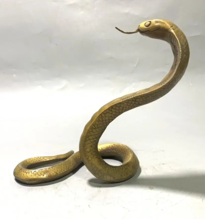 China brass seiko snake crafts statue