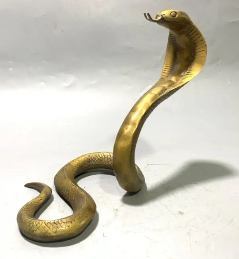 China brass seiko snake crafts statue