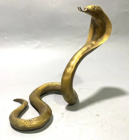 China brass seiko snake crafts statue
