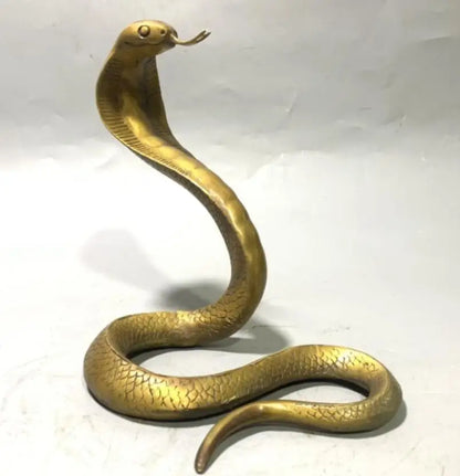 China brass seiko snake crafts statue