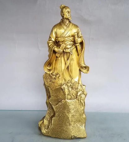 China brass seiko strategist Sun zi crafts statue