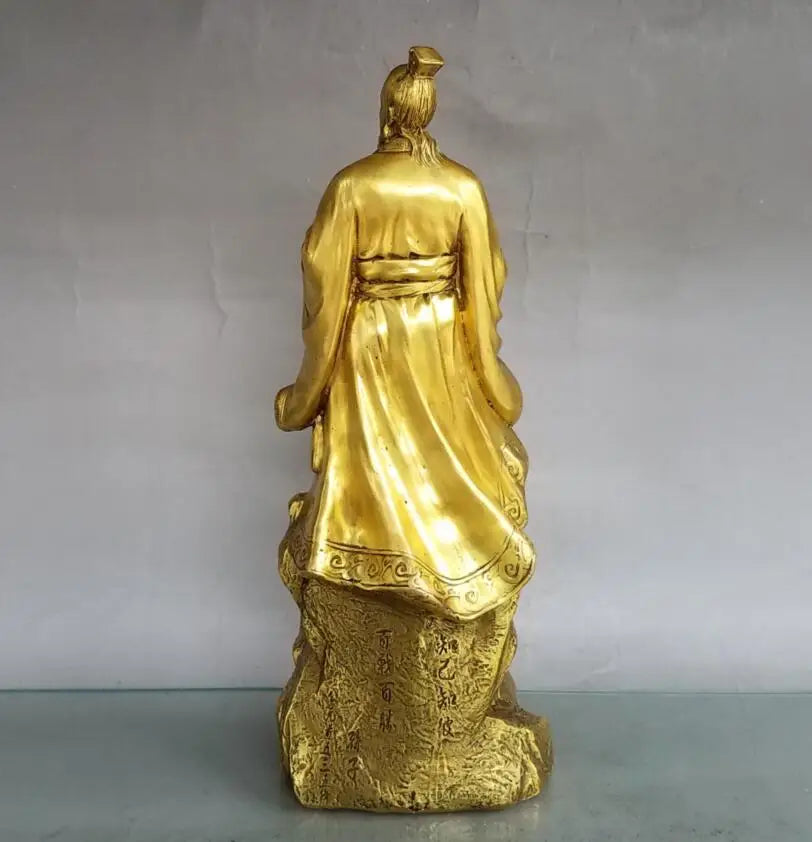 China brass seiko strategist Sun zi crafts statue