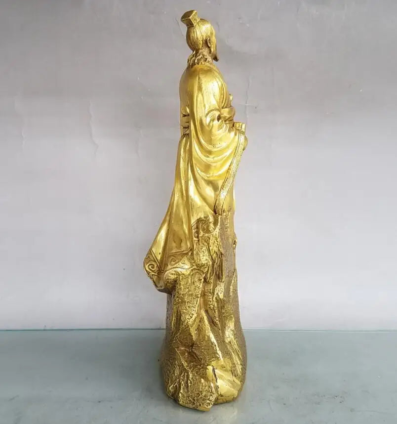 China brass seiko strategist Sun zi crafts statue