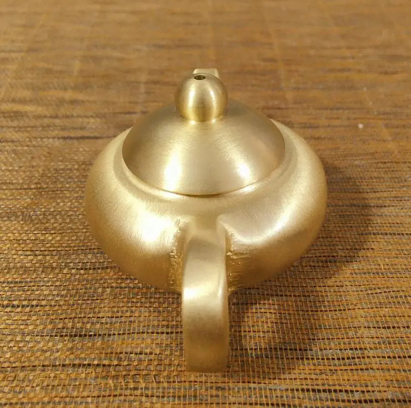 China brass seiko teapot small crafts statue