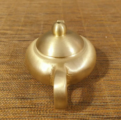China brass seiko teapot small crafts statue