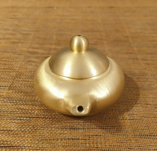 China brass seiko teapot small crafts statue