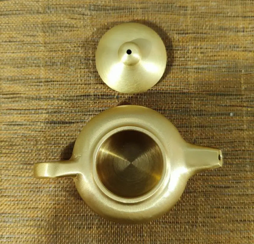 China brass seiko teapot small crafts statue