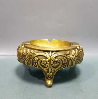 China brass seiko three foot ashtray crafts statue