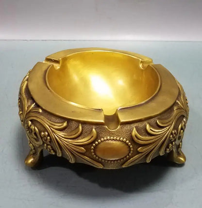 China brass seiko three foot ashtray crafts statue
