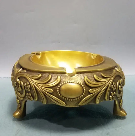China brass seiko three foot ashtray crafts statue