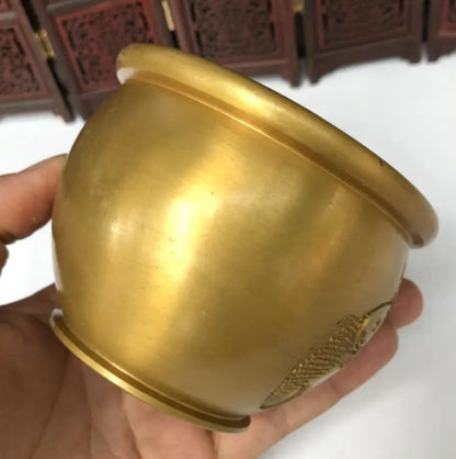 China brass seiko water cylinder small crafts statue