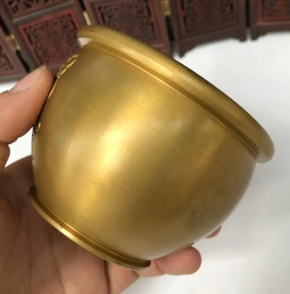 China brass seiko water cylinder small crafts statue