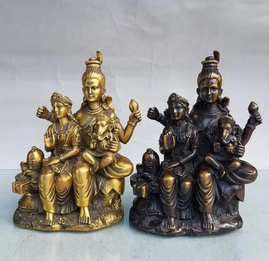 China brass seiko wealth goddess crafts statue