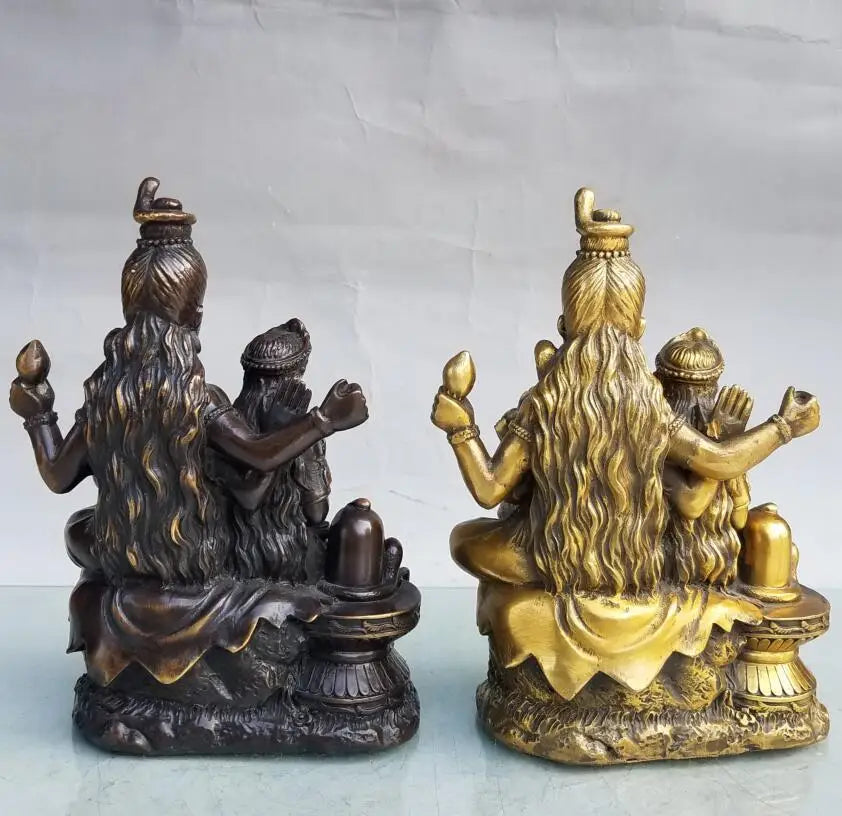 China brass seiko wealth goddess crafts statue
