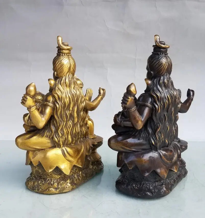 China brass seiko wealth goddess crafts statue
