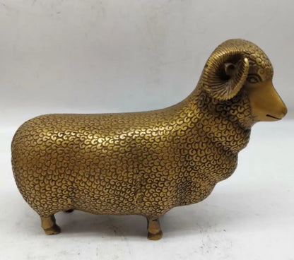 China brass sheep crafts statue A pair
