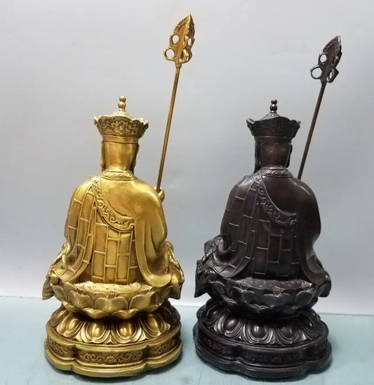 China brass sit lotus Ksitigarbha crafts statue