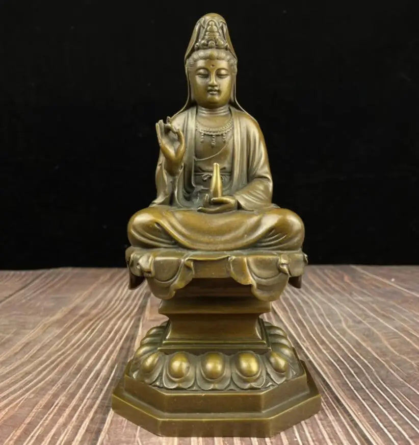 China brass three Saints Buddha crafts statue A set