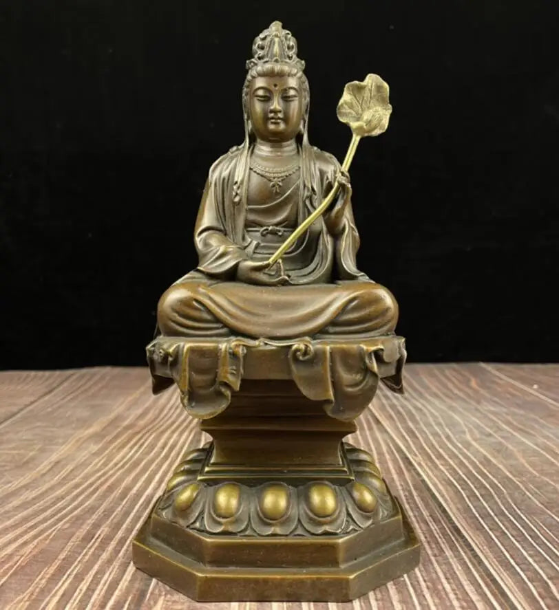China brass three Saints Buddha crafts statue A set