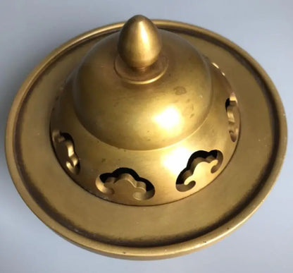 China brass three foot Incense burner crafts statue