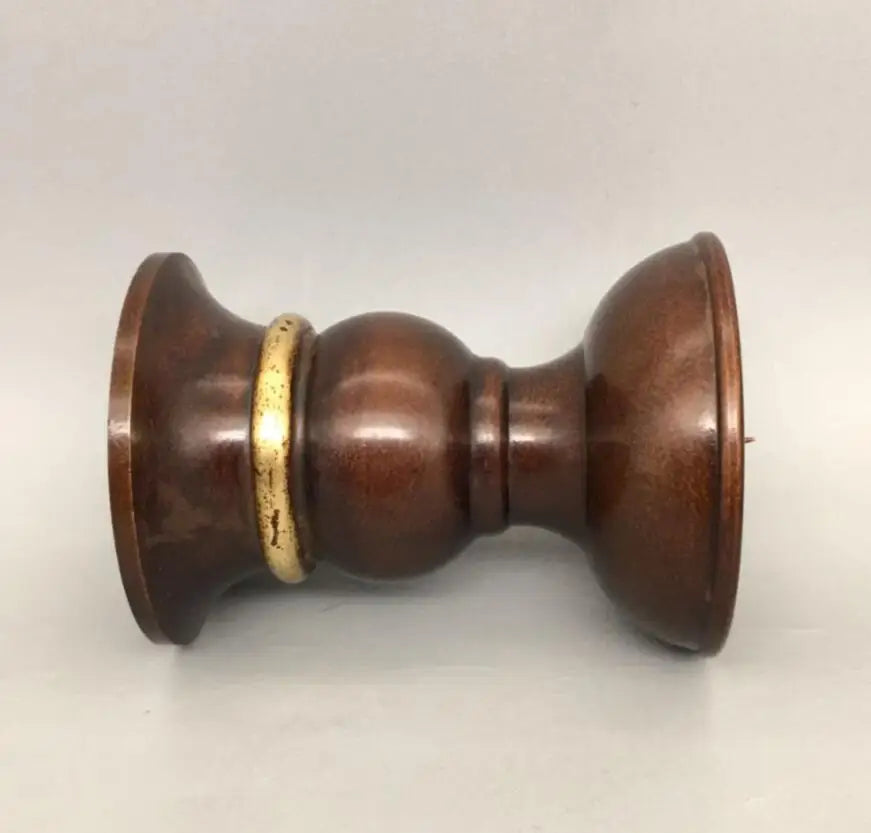 China brass wax candlestick crafts statue A pair