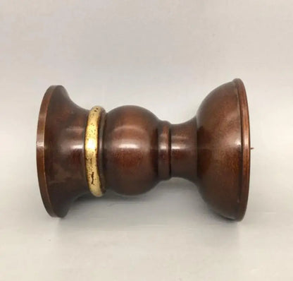 China brass wax candlestick crafts statue A pair