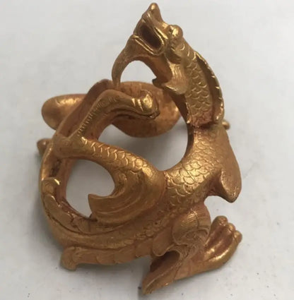 China brass zodiac dragon crafts statue