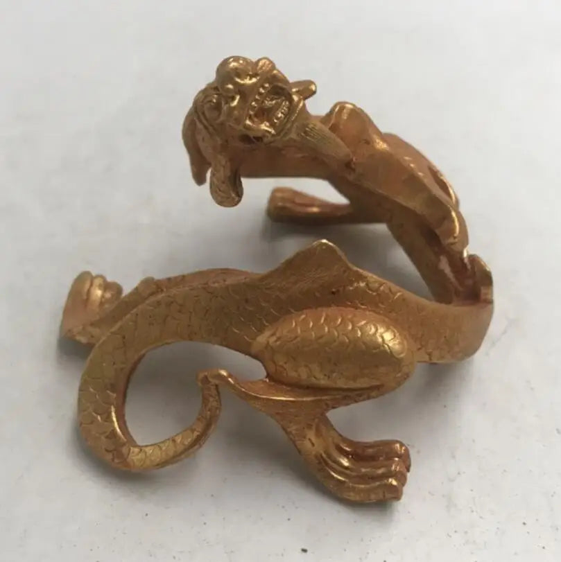 China brass zodiac dragon crafts statue