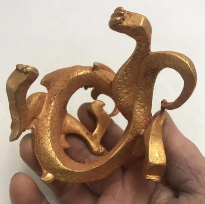 China brass zodiac dragon crafts statue