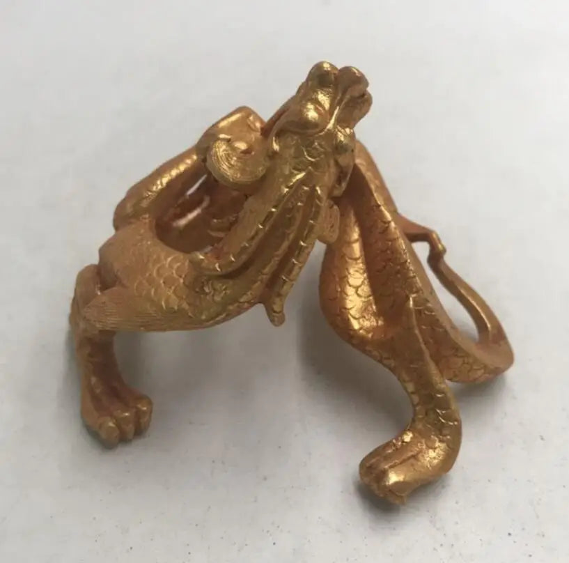 China brass zodiac dragon crafts statue
