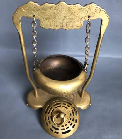 China brasss Suspension incense burner crafts statue