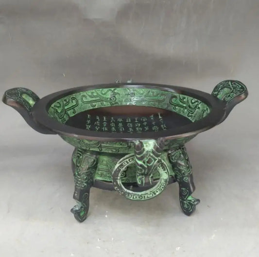 China bronze Three feet cornucopia crafts statue