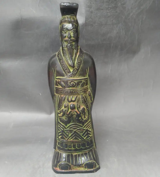 China bronze archaize Qin Shihuang crafts statue