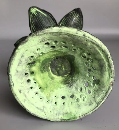 China bronze archaize lotus Candle Holders crafts statue