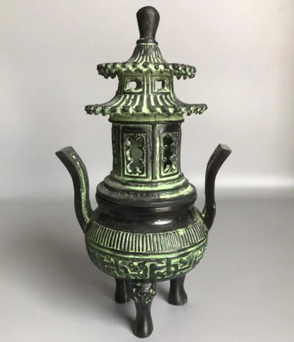 China bronze archaize tower Incense burner crafts statue