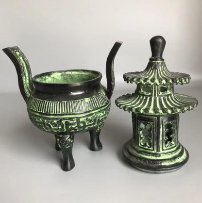 China bronze archaize tower Incense burner crafts statue