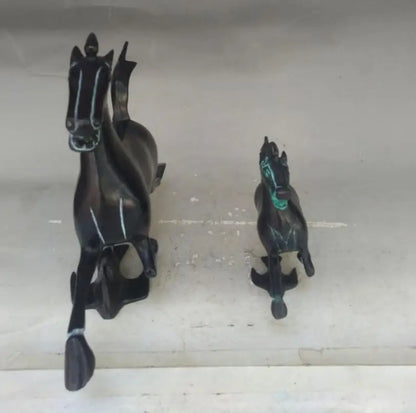 China bronze horse stepped swallows crafts statue